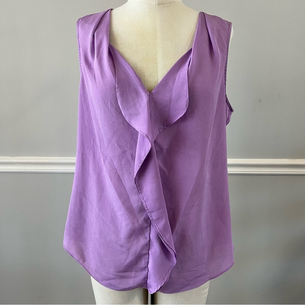 New York and company purple blouse size large